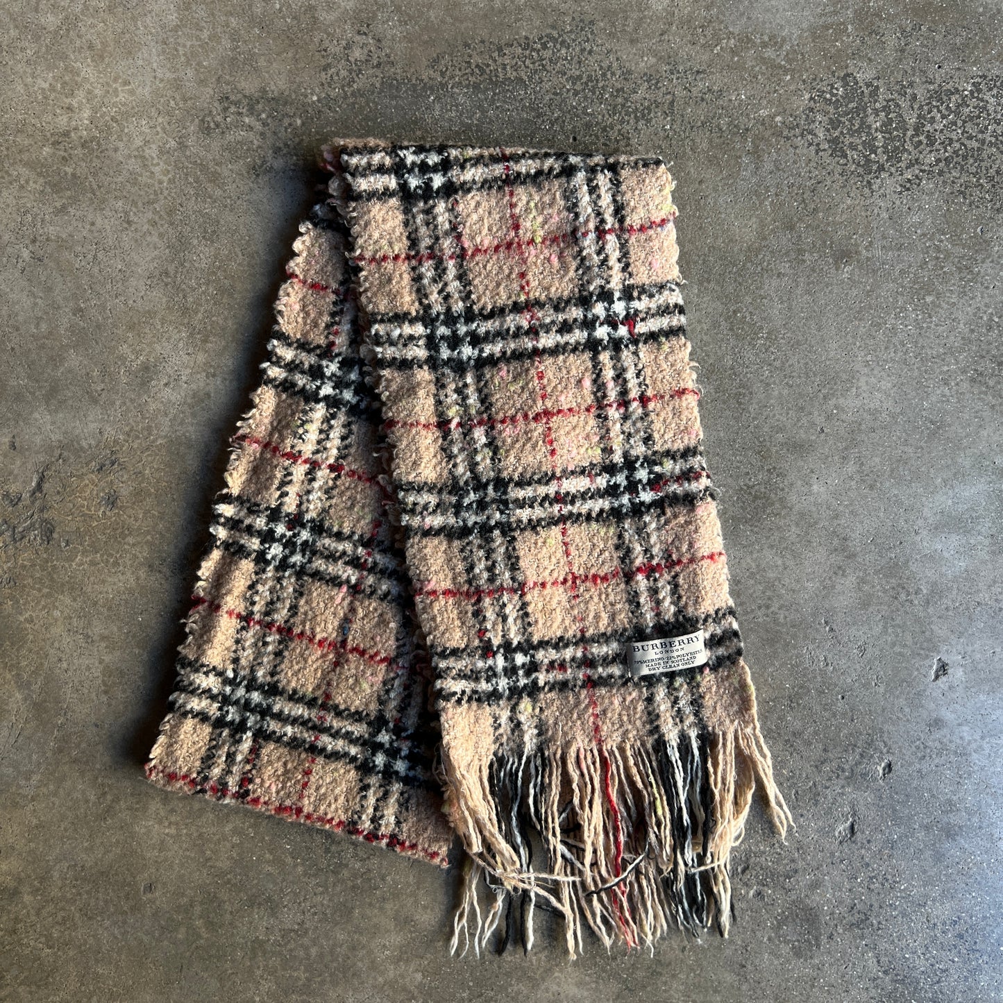 Check Merino Scarf