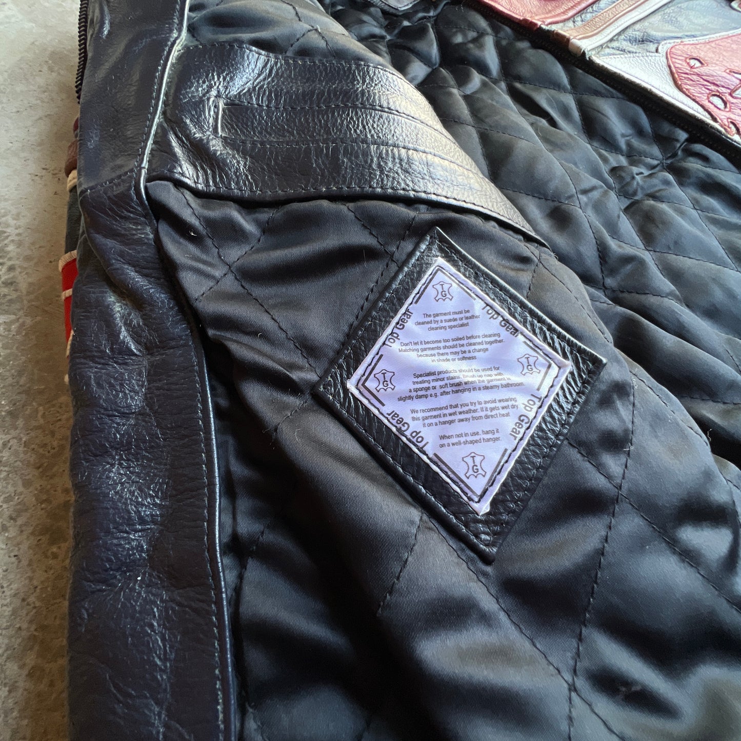 Vtg 100% Leather Red Bull Racing Jacket