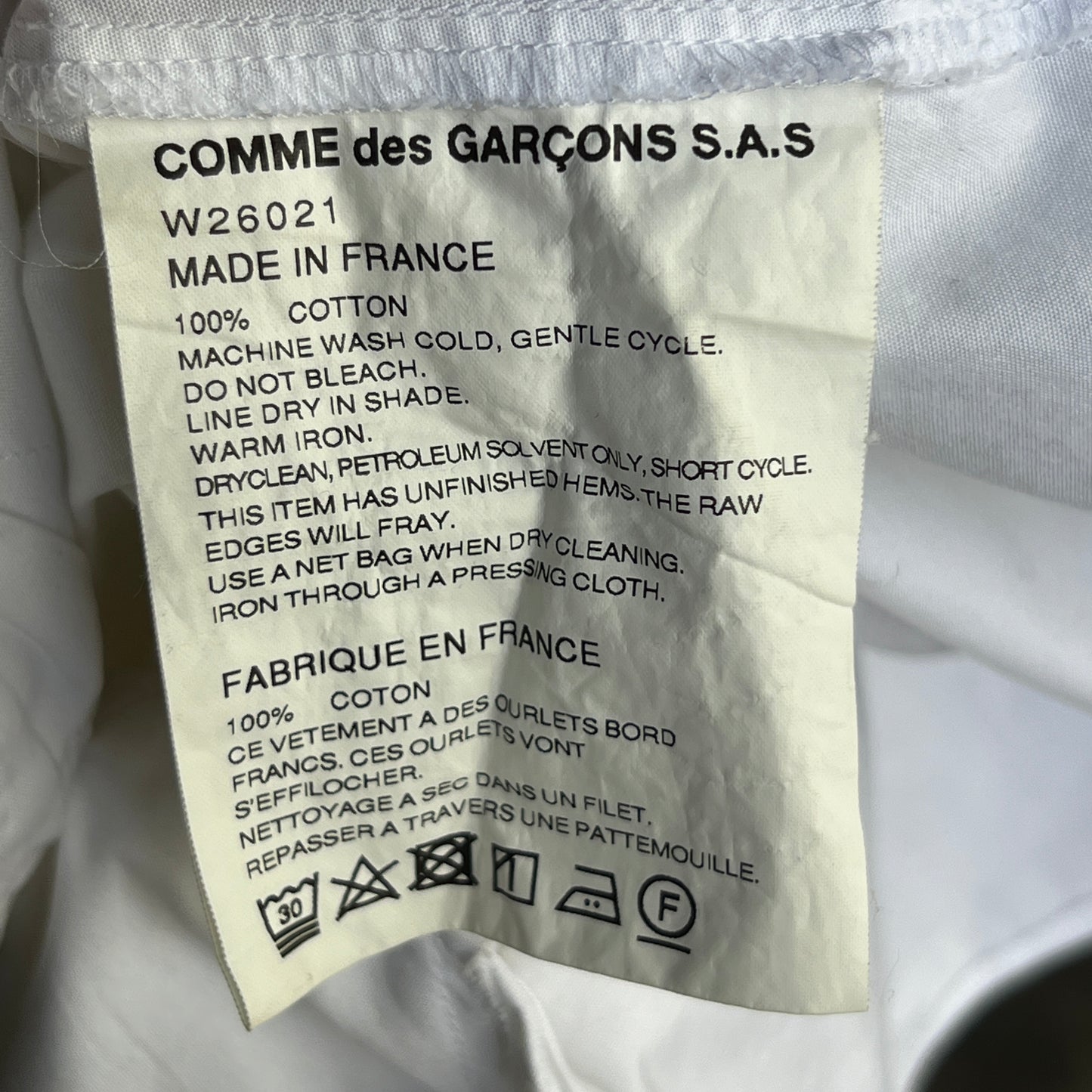 00’s Cut & Saw CDG Shirt