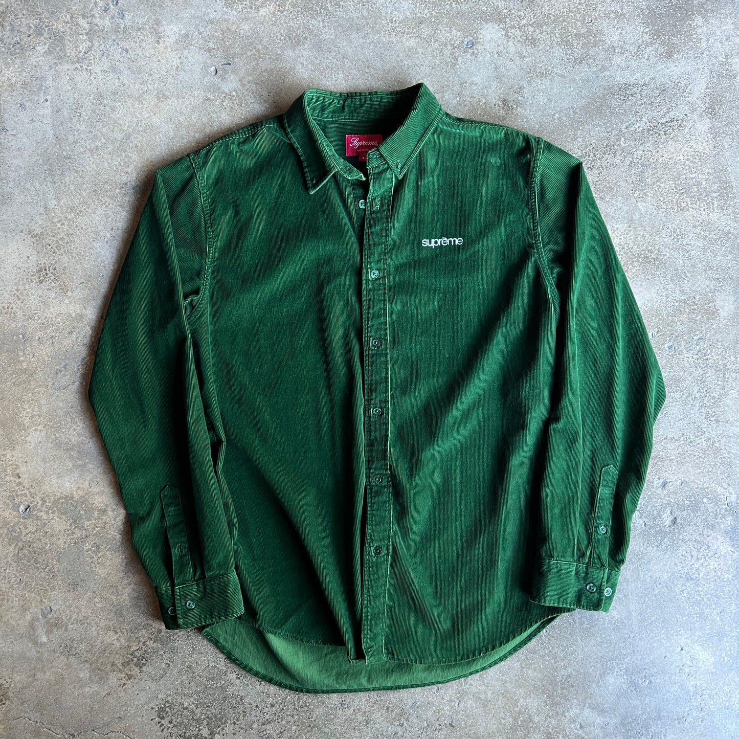 Green Corduroy Overshirt