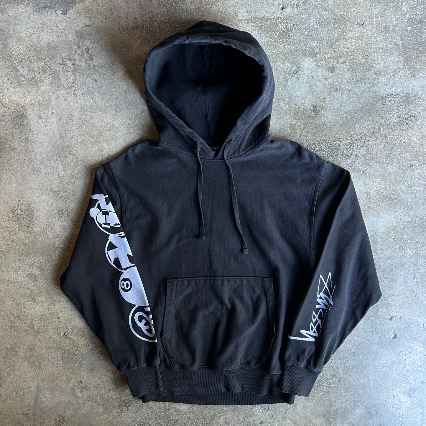 Sleeve Screen-print Hoodie