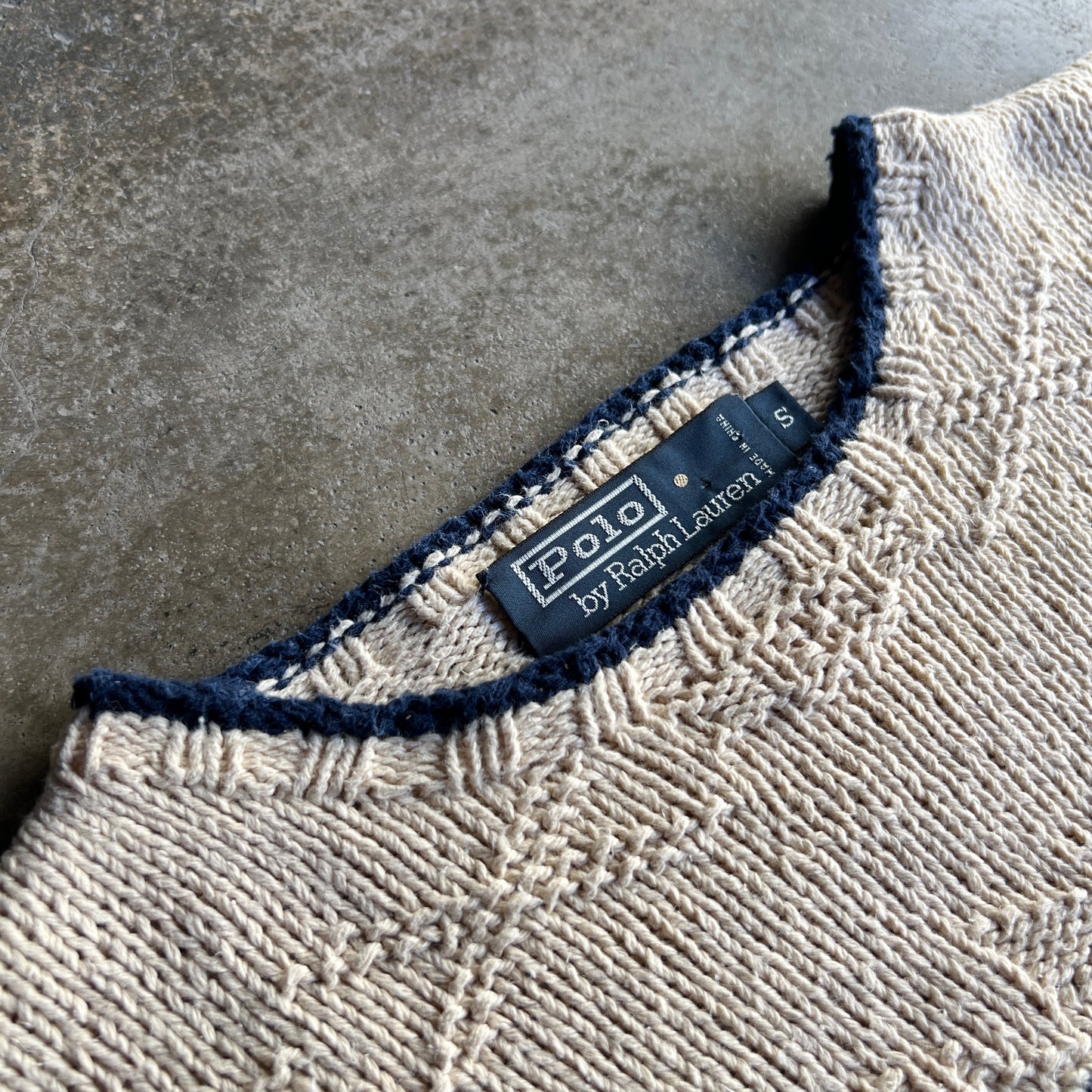 Rare Hand Knitted Flag Sweater S