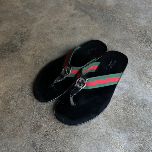 GG Leather Sandals