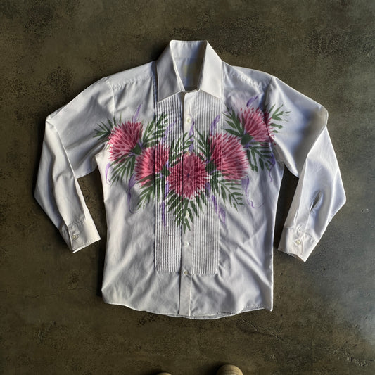 Vintage Floral shirt Handpainted