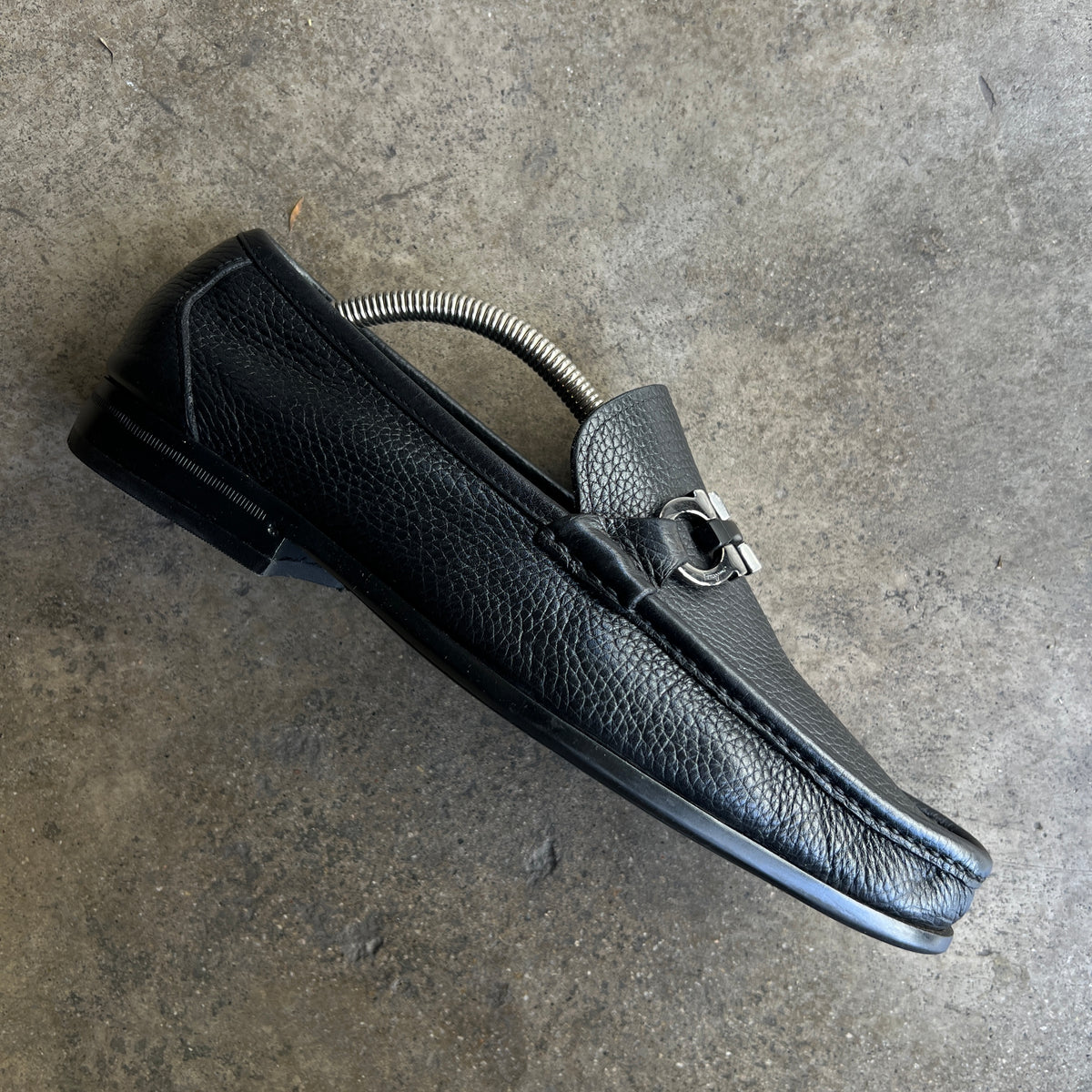 Pebble Leather Loafers