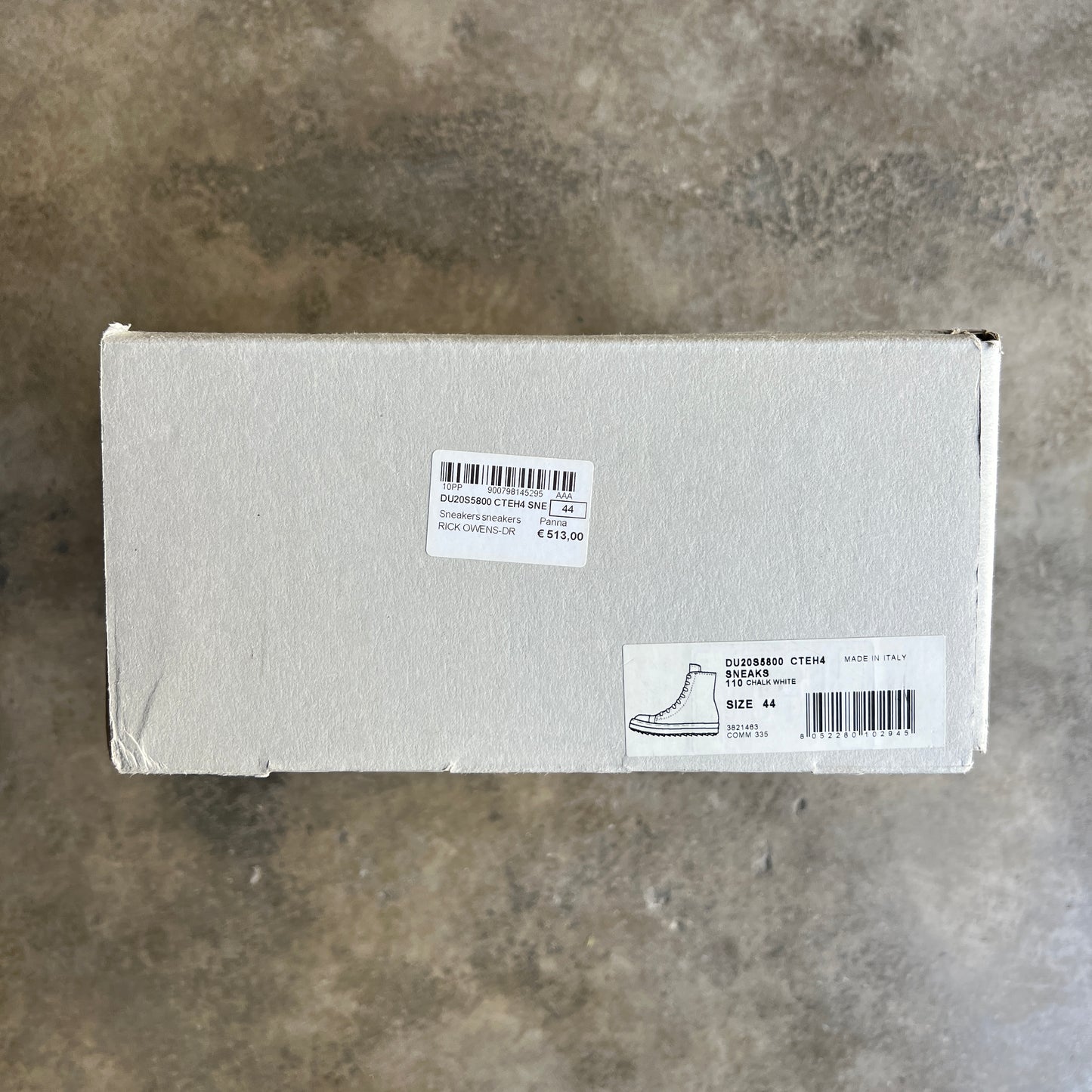 Rick Owens Ramones Sombra Oscura 44eu Special Edt