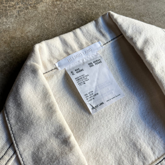 White Denim Trucker