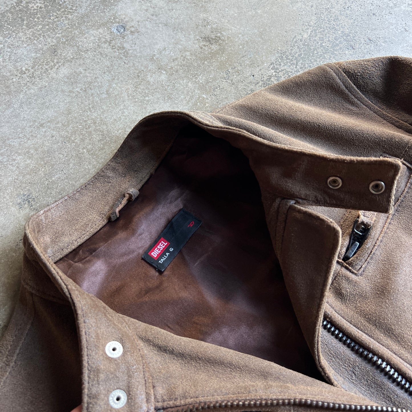 Diesel Suede Coffee Racer Jacket