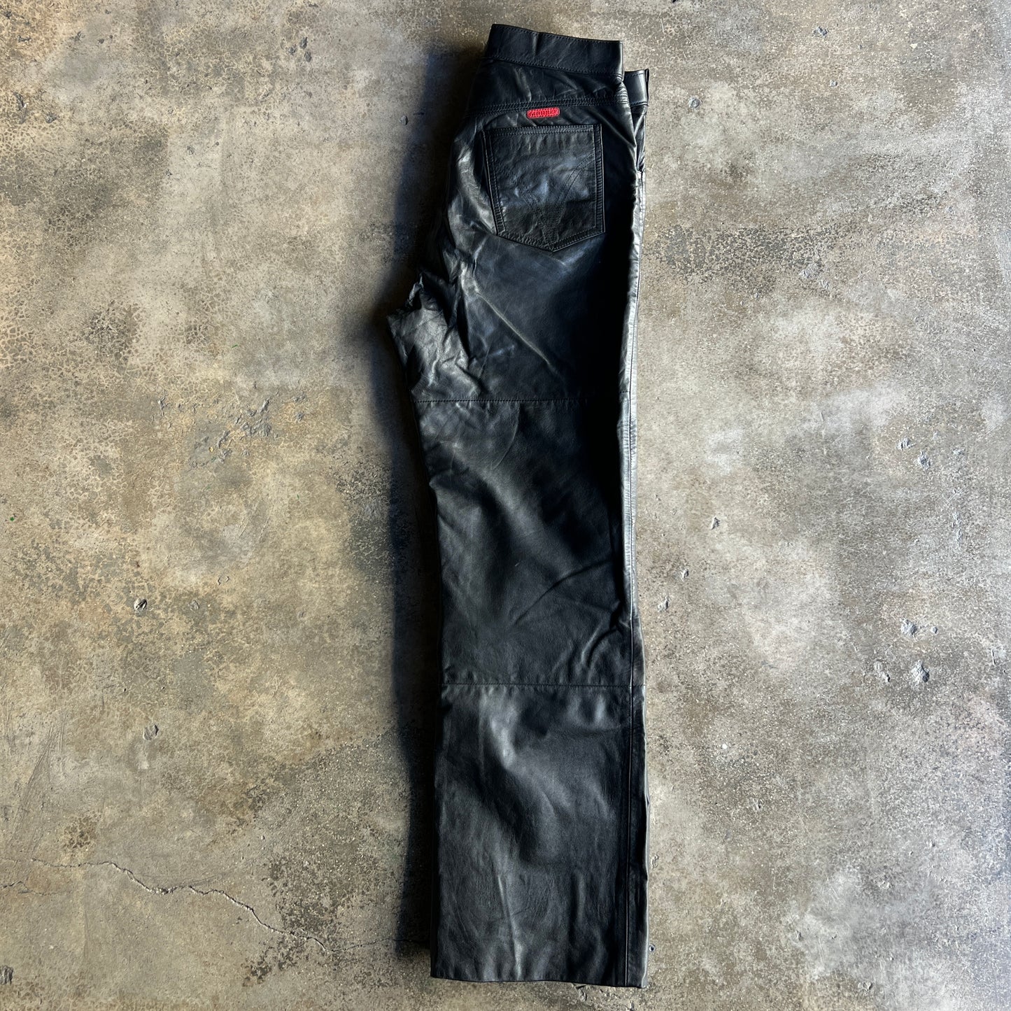 Bootcut Leather Pants 32