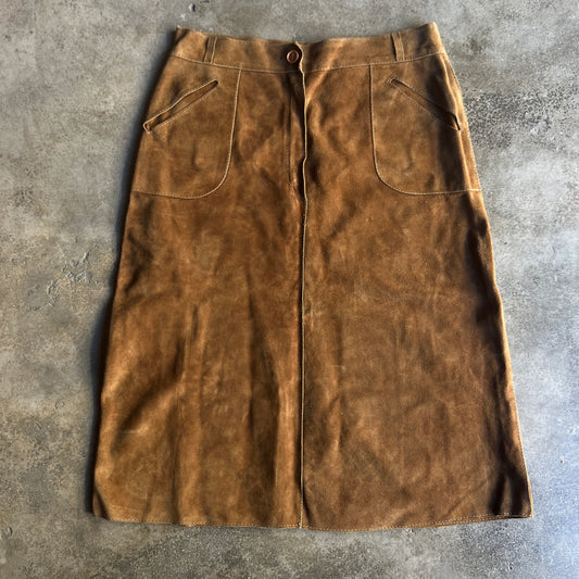 60’s italian leather long skirt