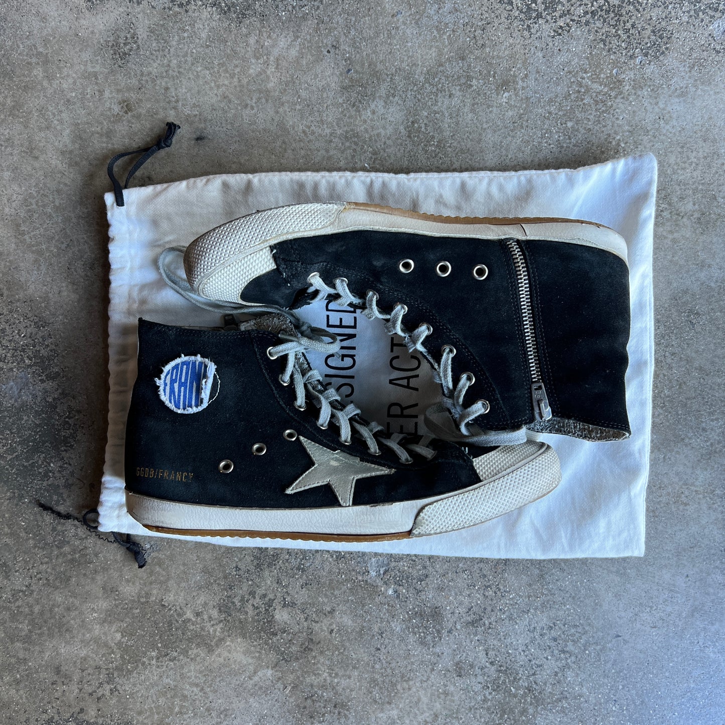 Black Suede Francy 42