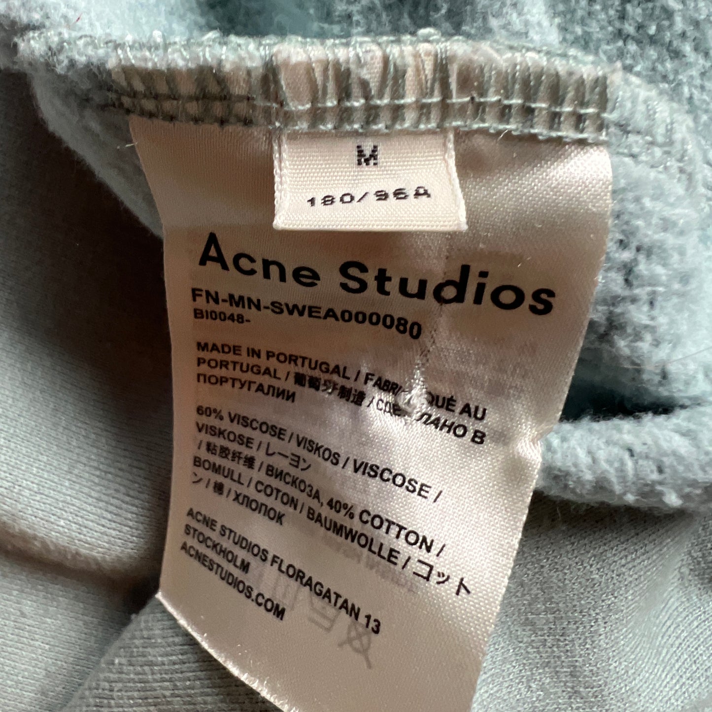Acne Studios Collar Logo Crewneck