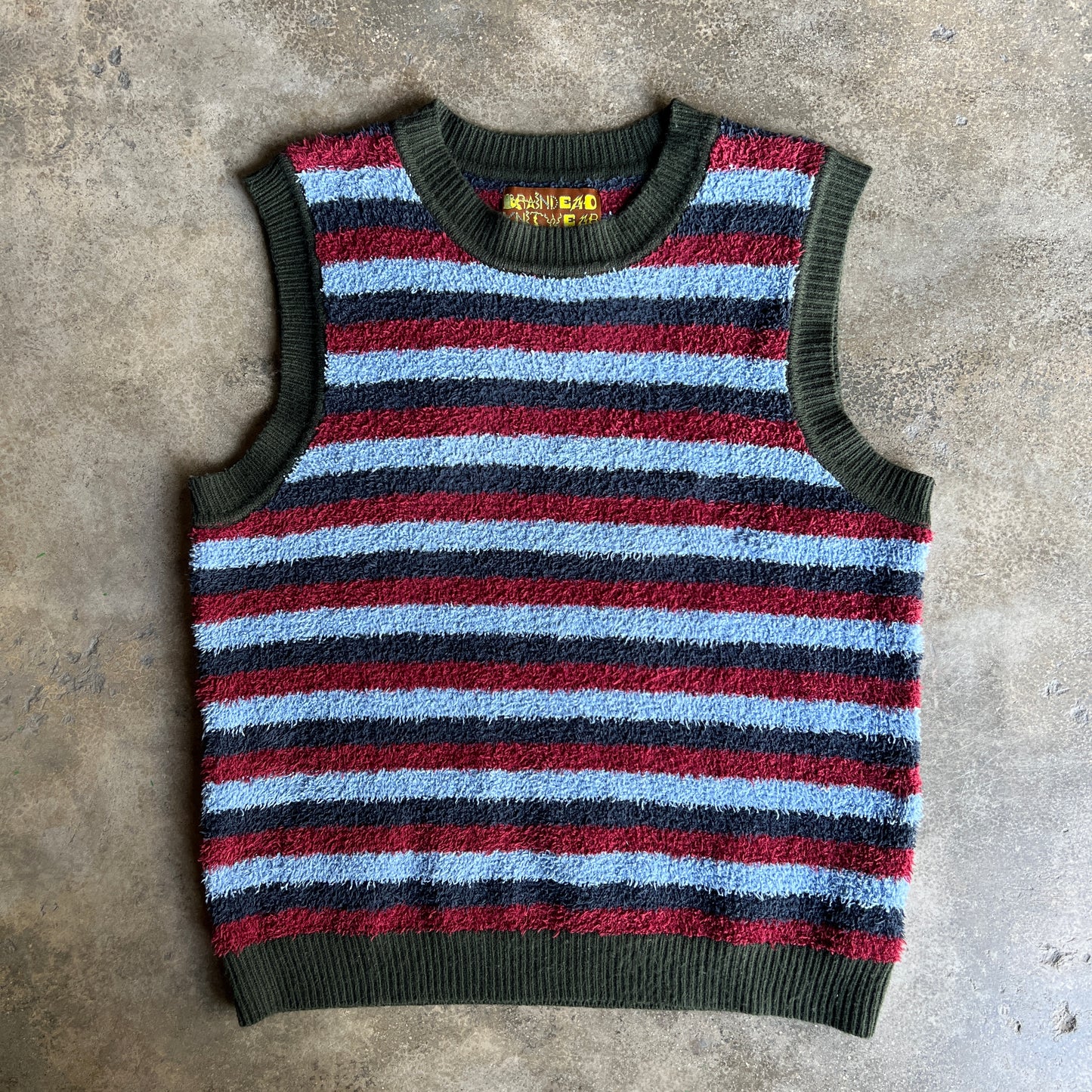 Teddy Fur Striped Vest