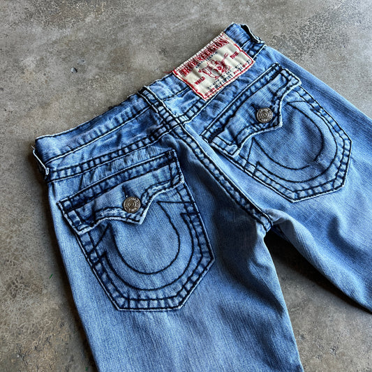 True Religion Boot Cut Big Stitching