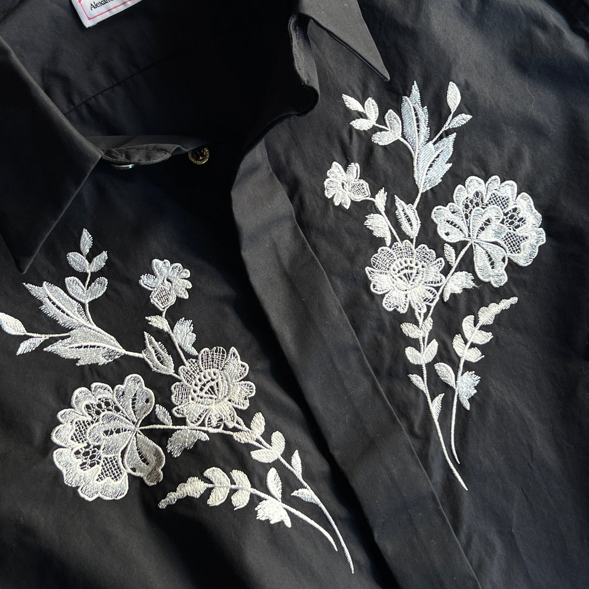 Flowers Stitching Shirt