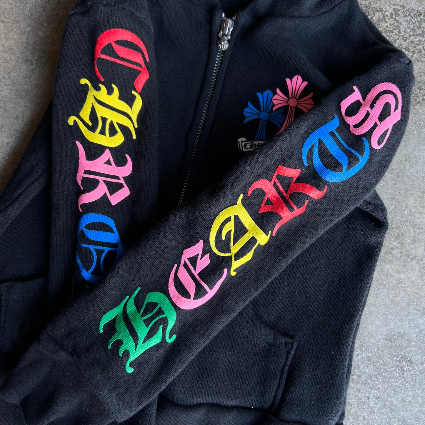 Children's Multicolor Cross Zip Up Hoodie