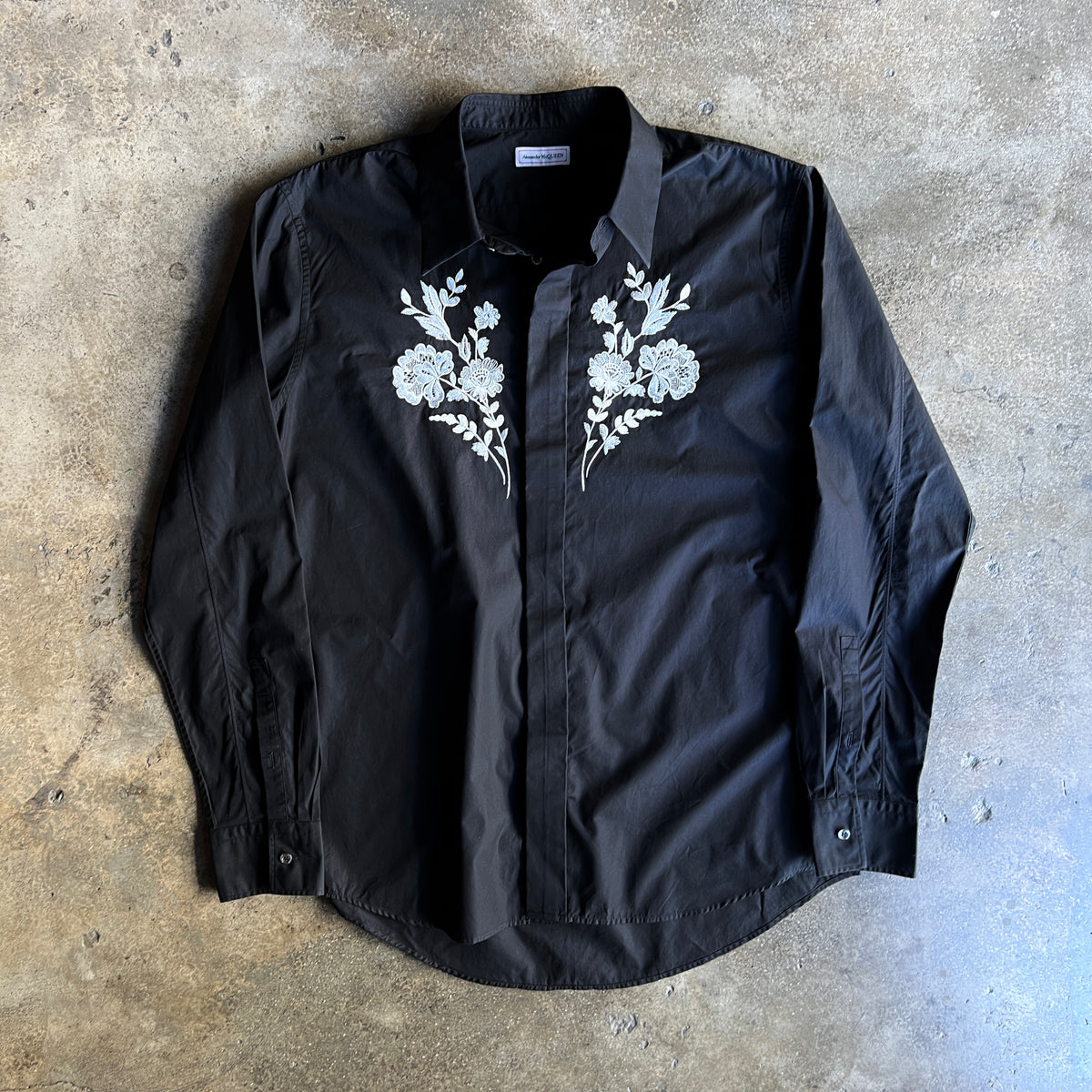 Flowers Stitching Shirt