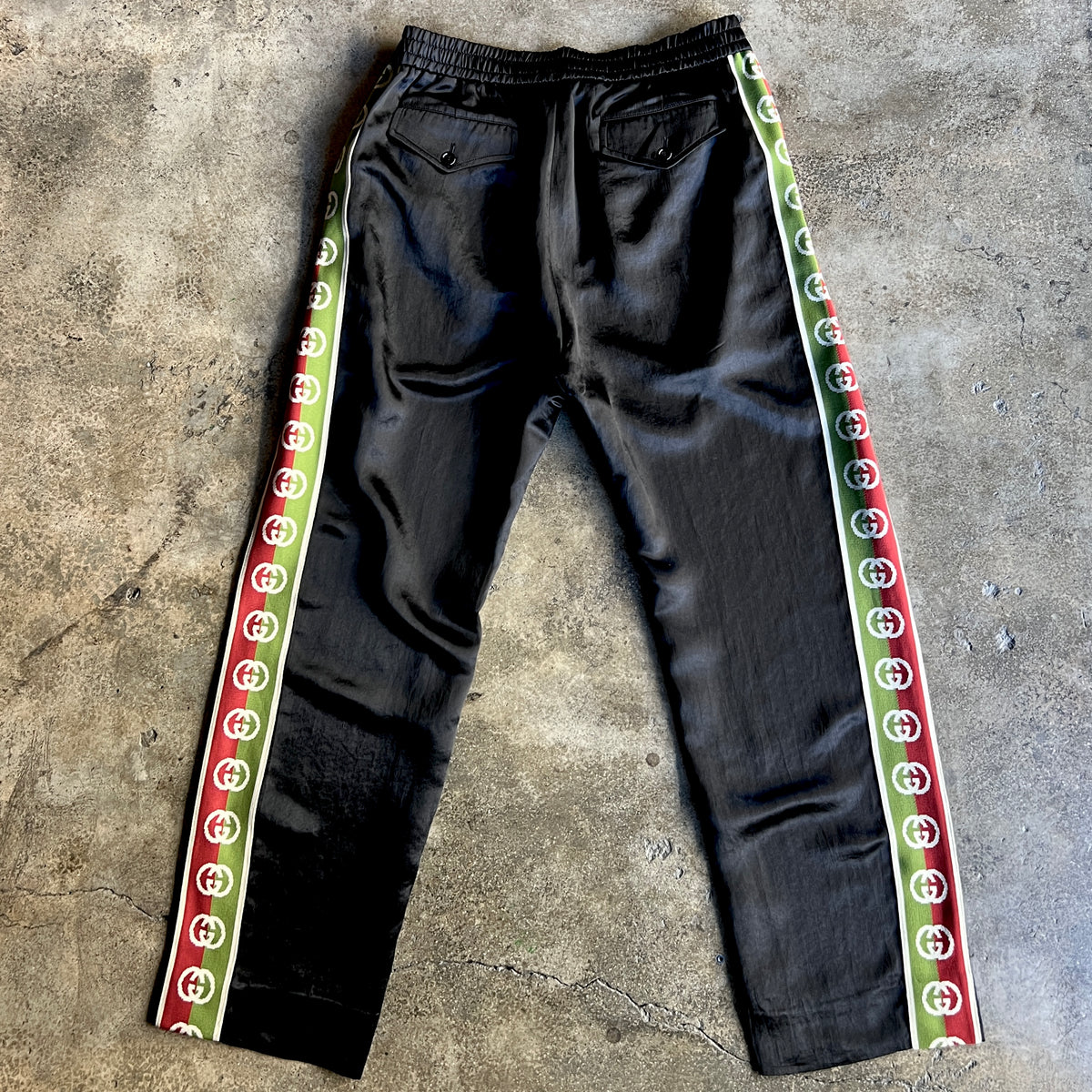 Side Stripe Satin Pants