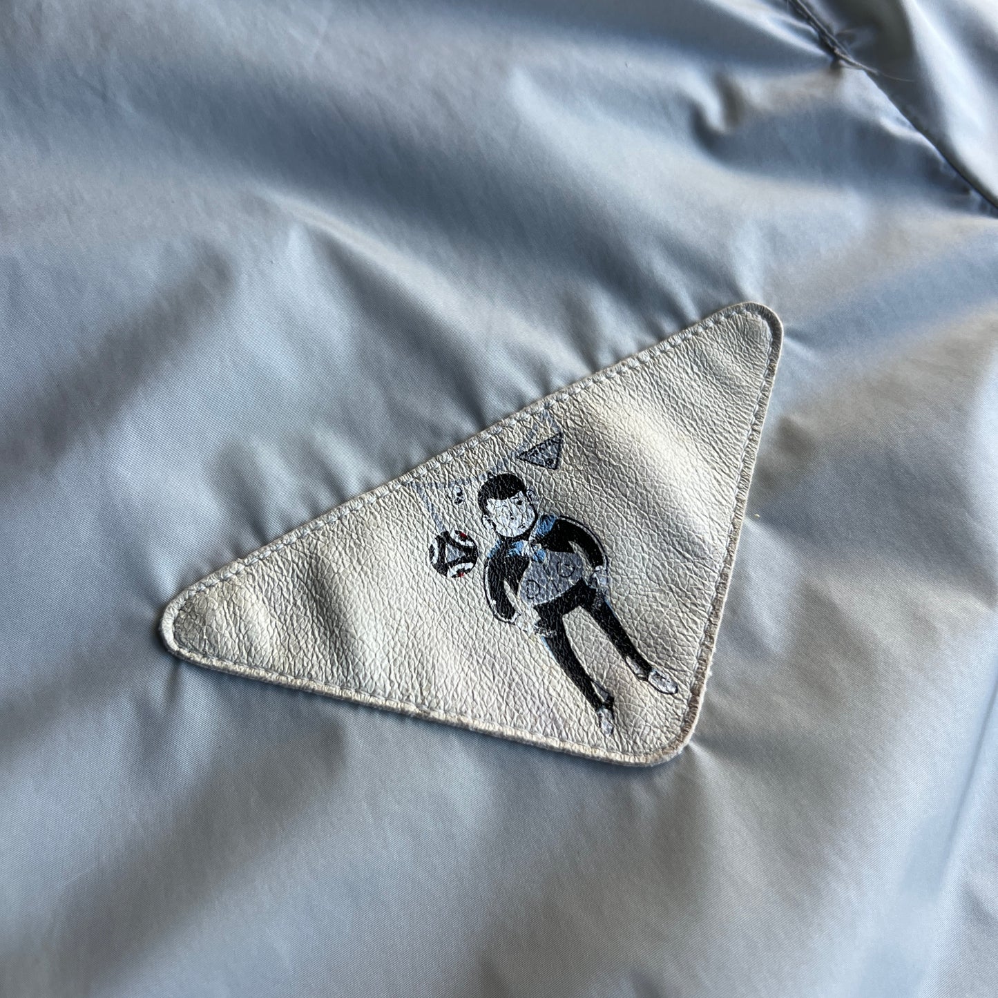 Leather Patch Bomber Jacket