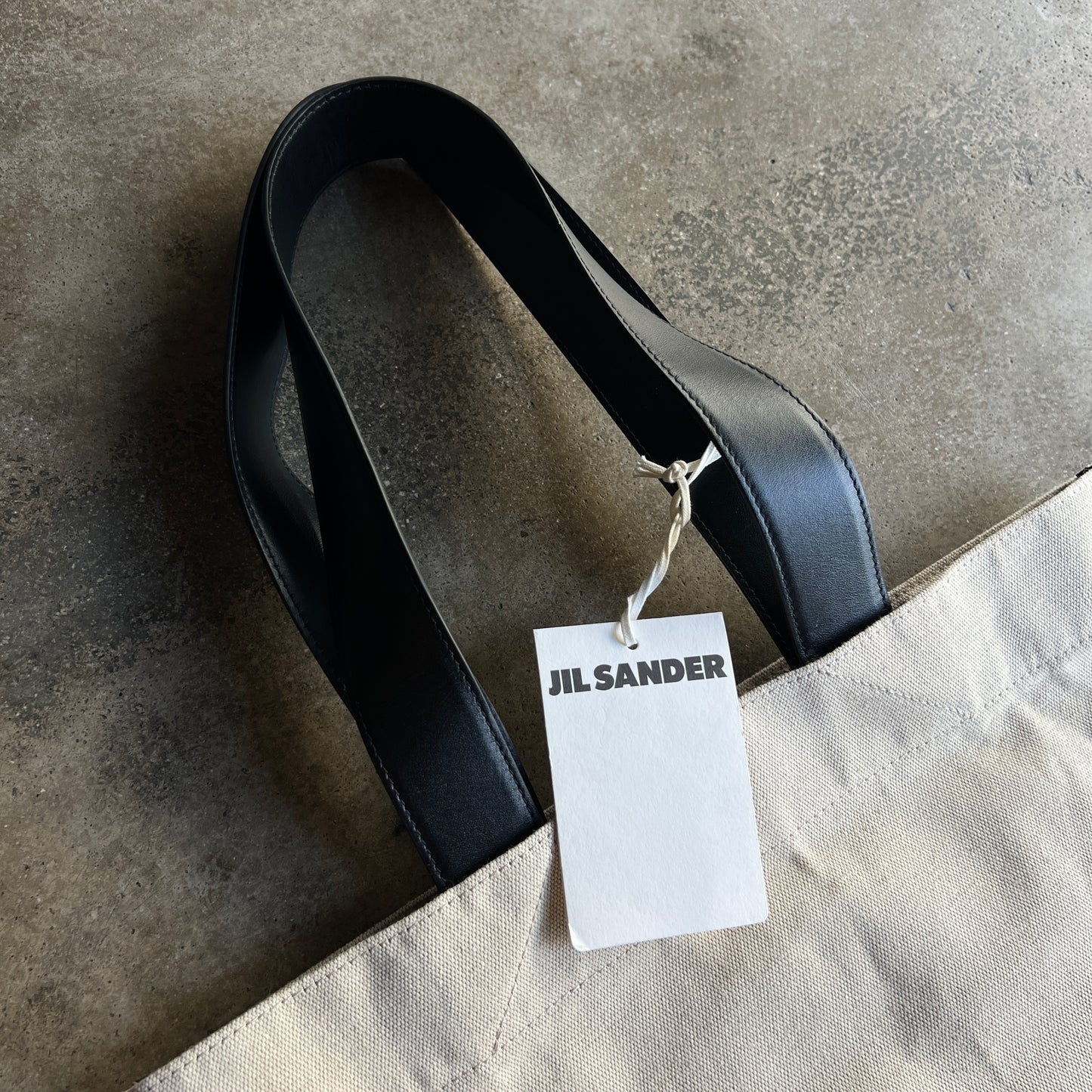 Leather Strap Tote Bag