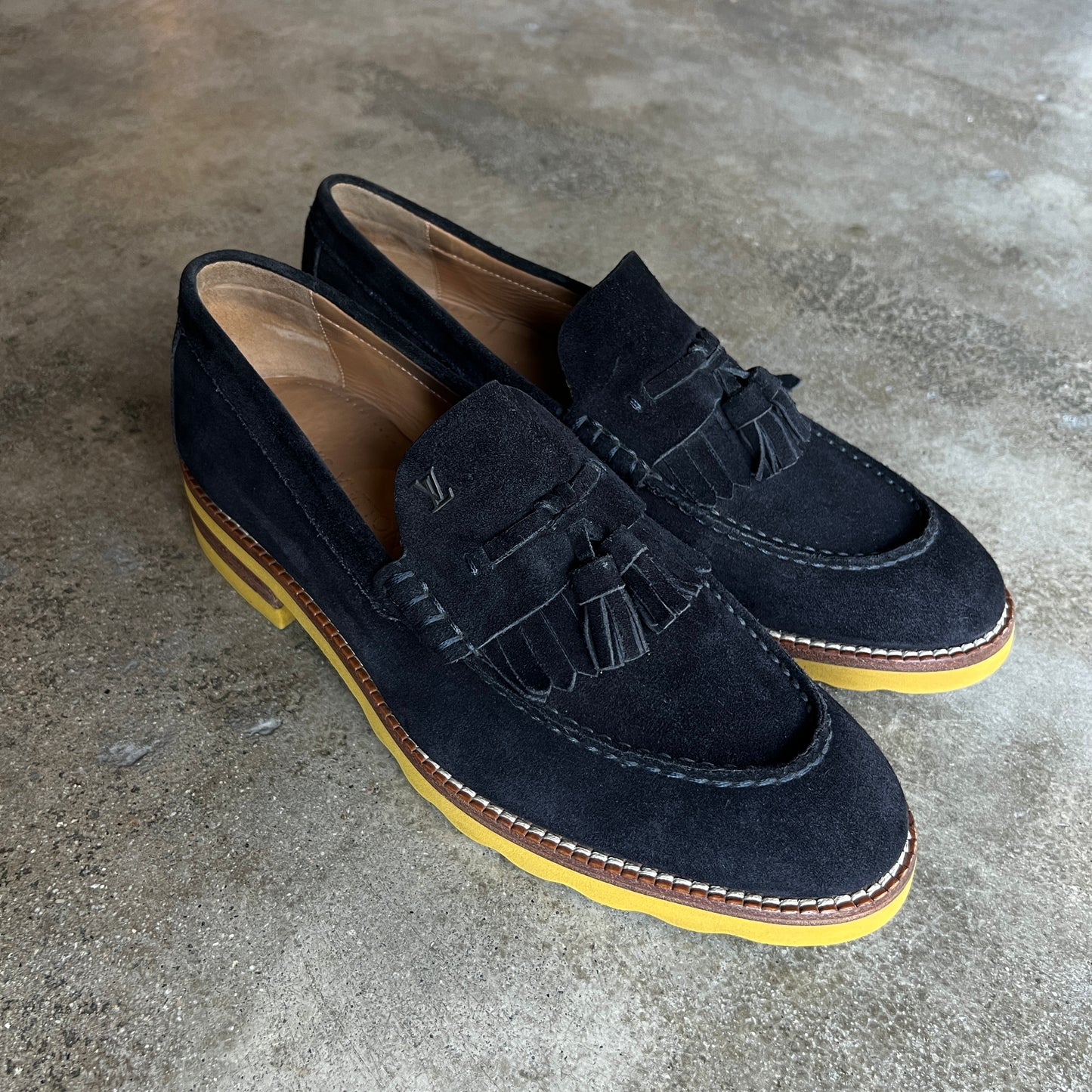 Suede Tassel Loafers