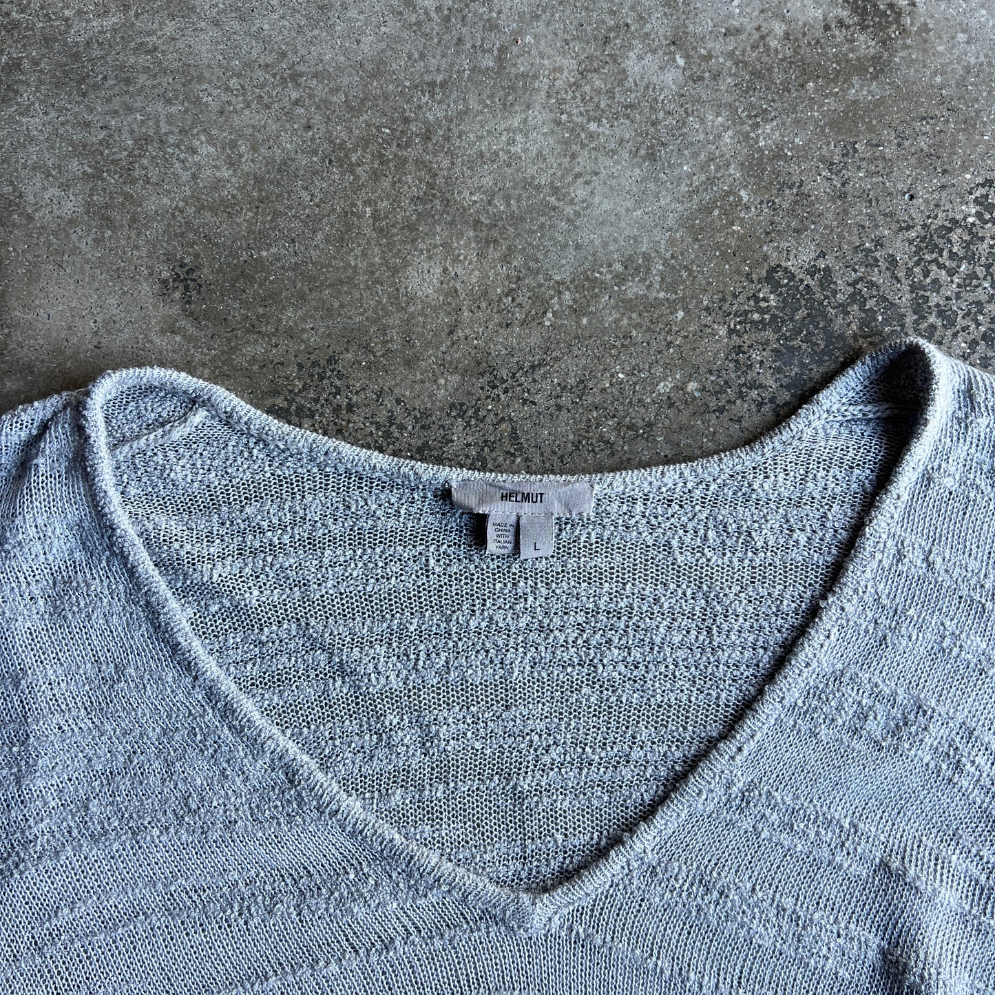 Asymetrical Helmut Mesh Sweater