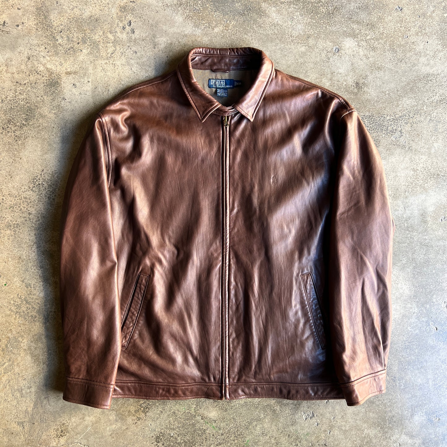 Polo Harrington Leather Jacket
