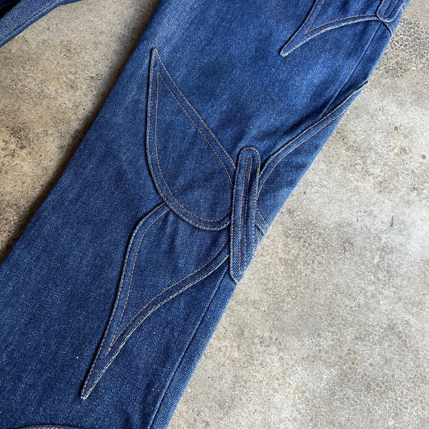 Raw Denim Butterfly Jeans