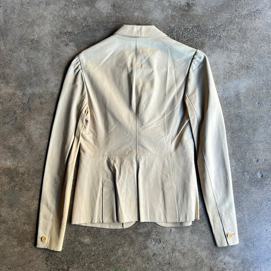 Lambskin Paper Leather Blazer