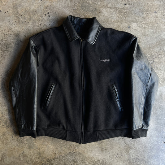 Vtg Chrysler Leather Varsity
