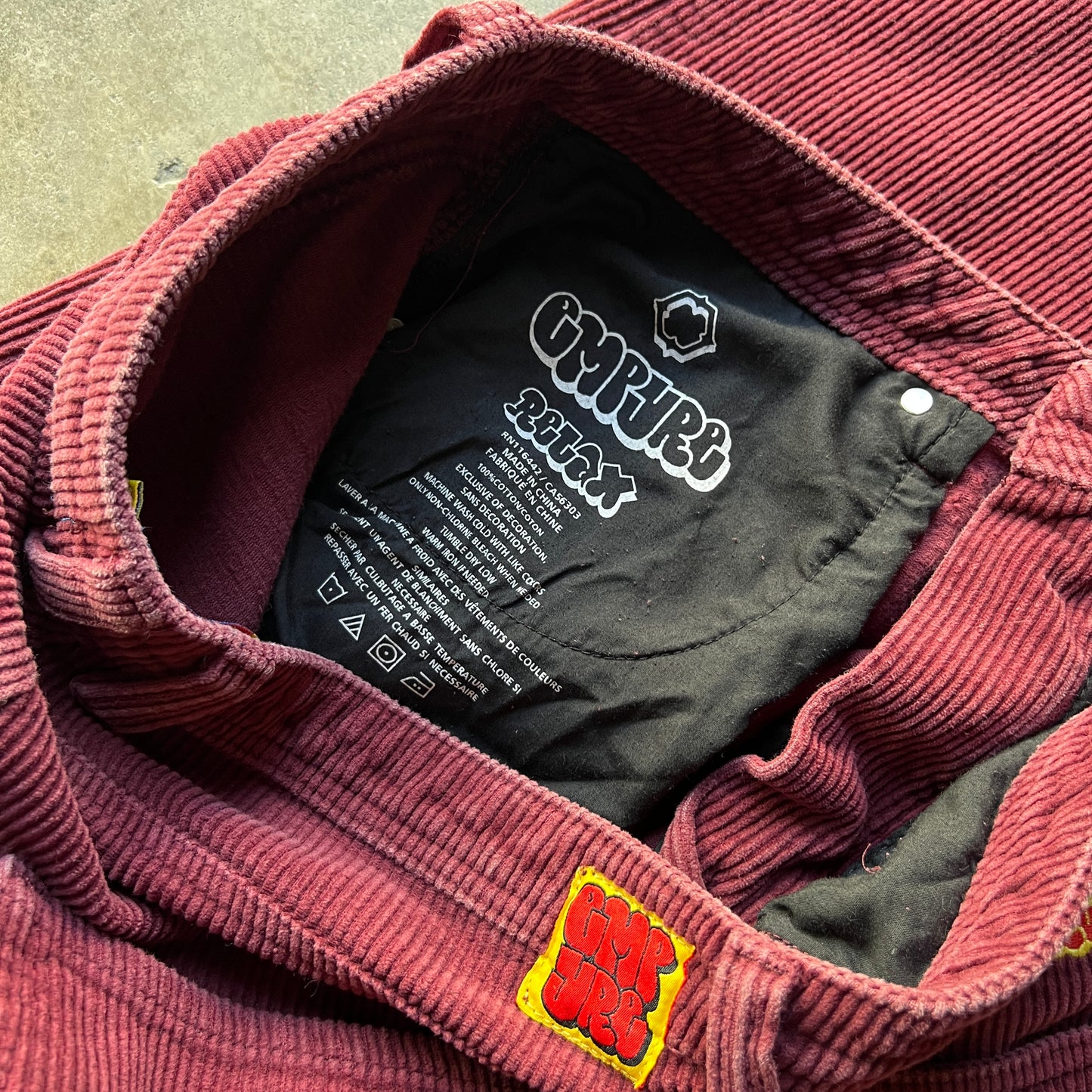 Burgundy Cords 32