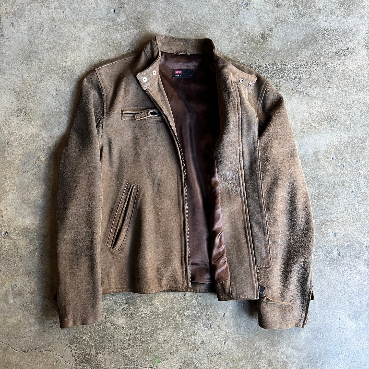 Diesel Suede Coffee Racer Jacket