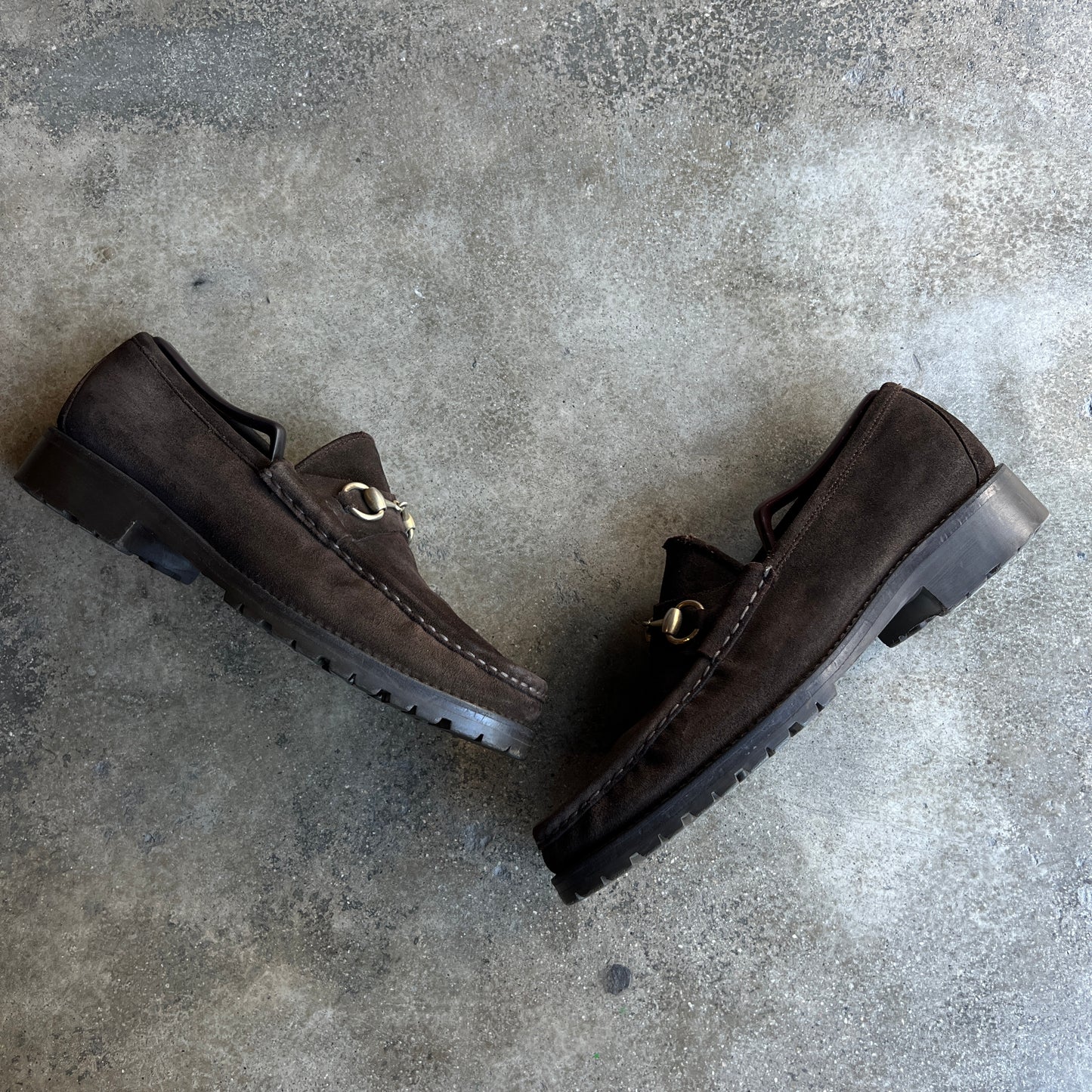 Suede Chunky Loafers Tom Ford era