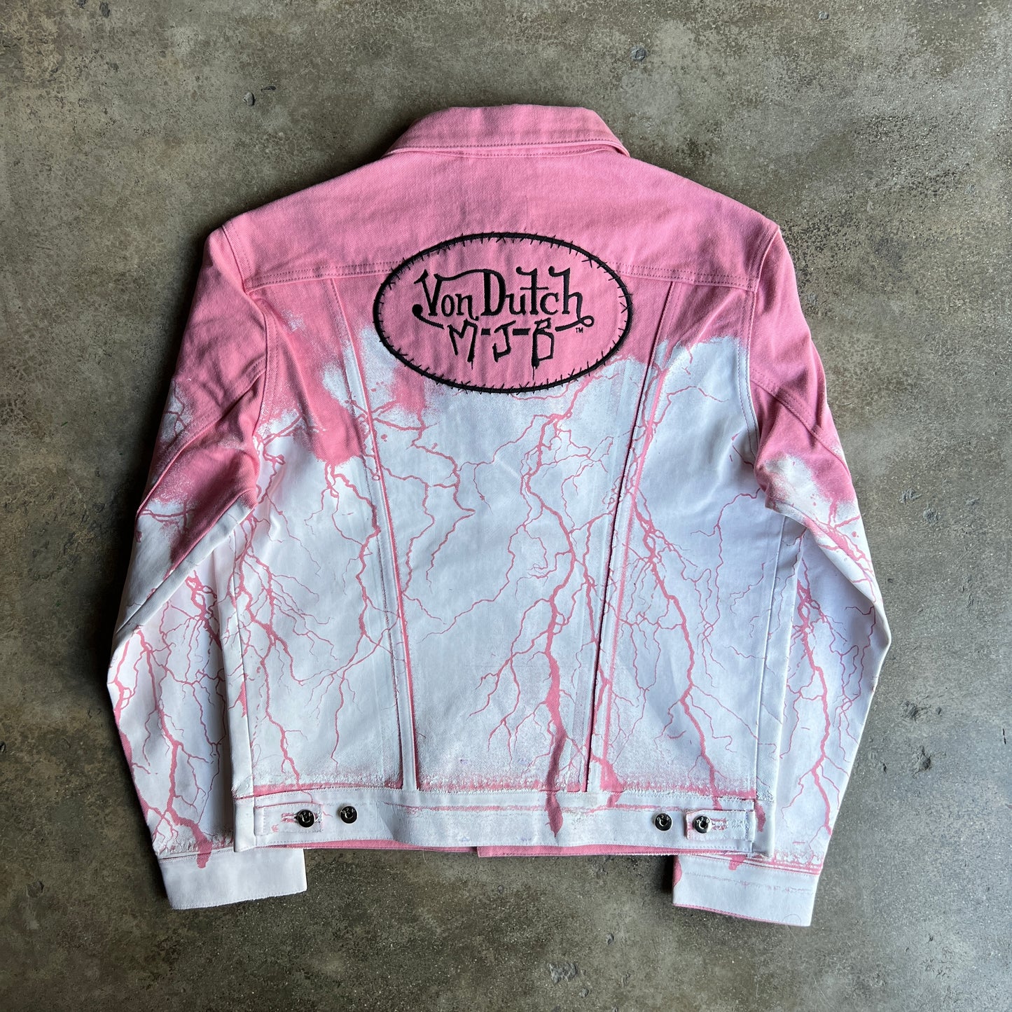 MJB Marc Jacques Burton X Von Dutch Lightning Pax Denim Jacket