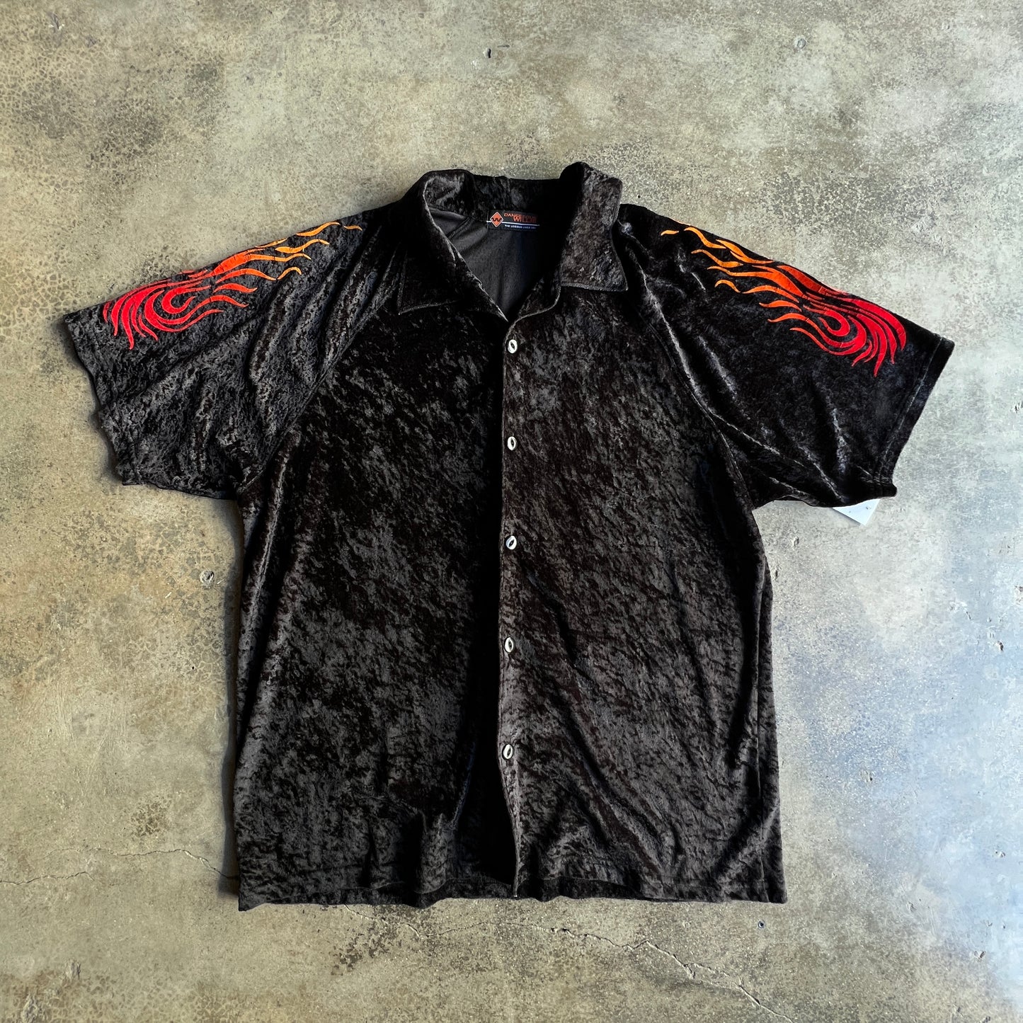 00’s Velvet Flames Shirt
