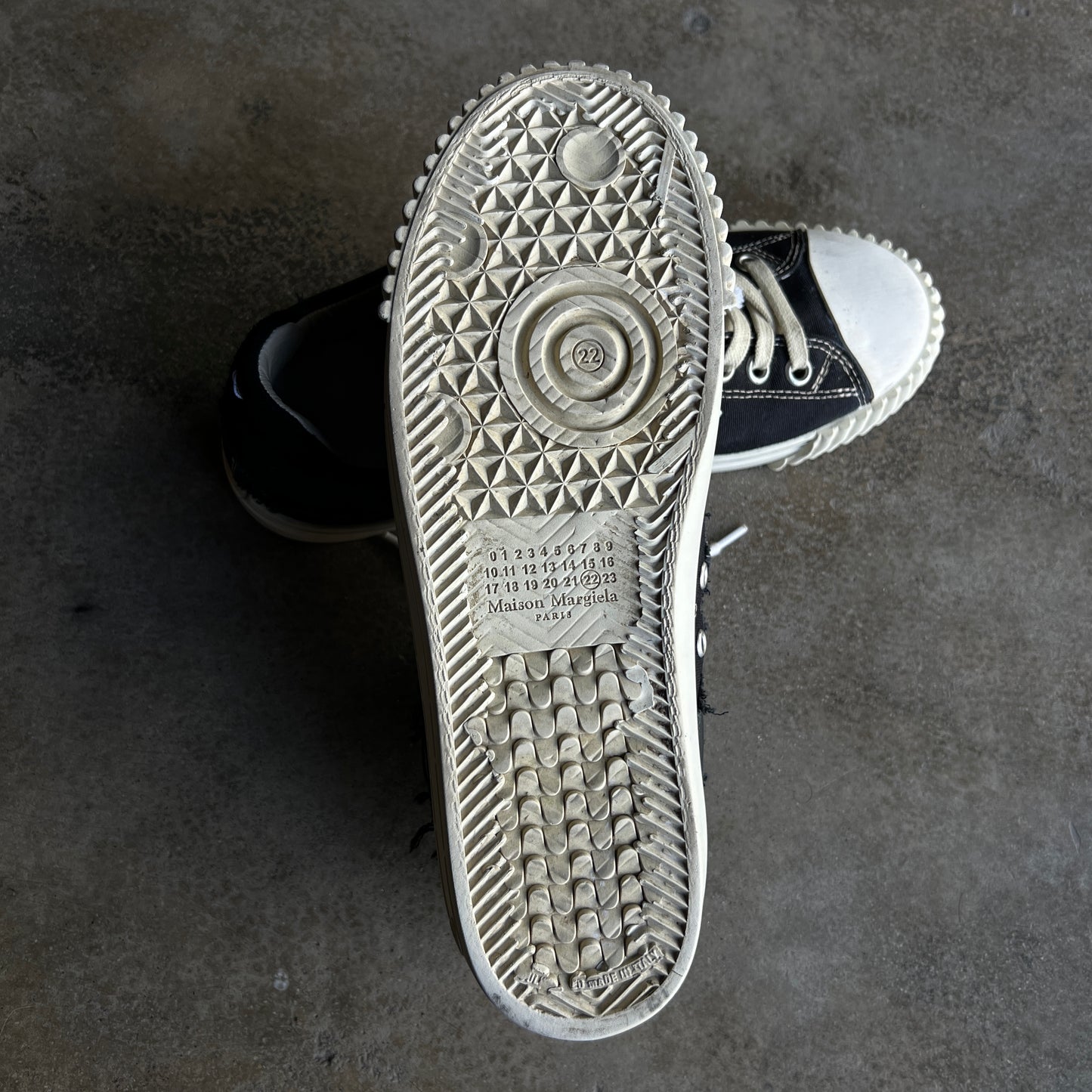 Margiela New Ev Layered Leather Sneakers