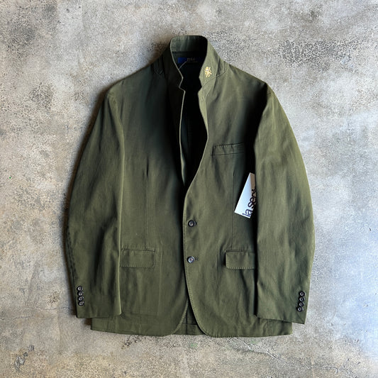 P.R.L. Olive Green Canvas Blazer