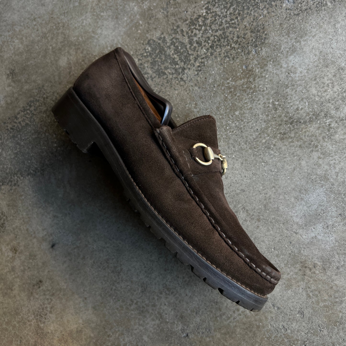 Suede Chunky Loafers Tom Ford era