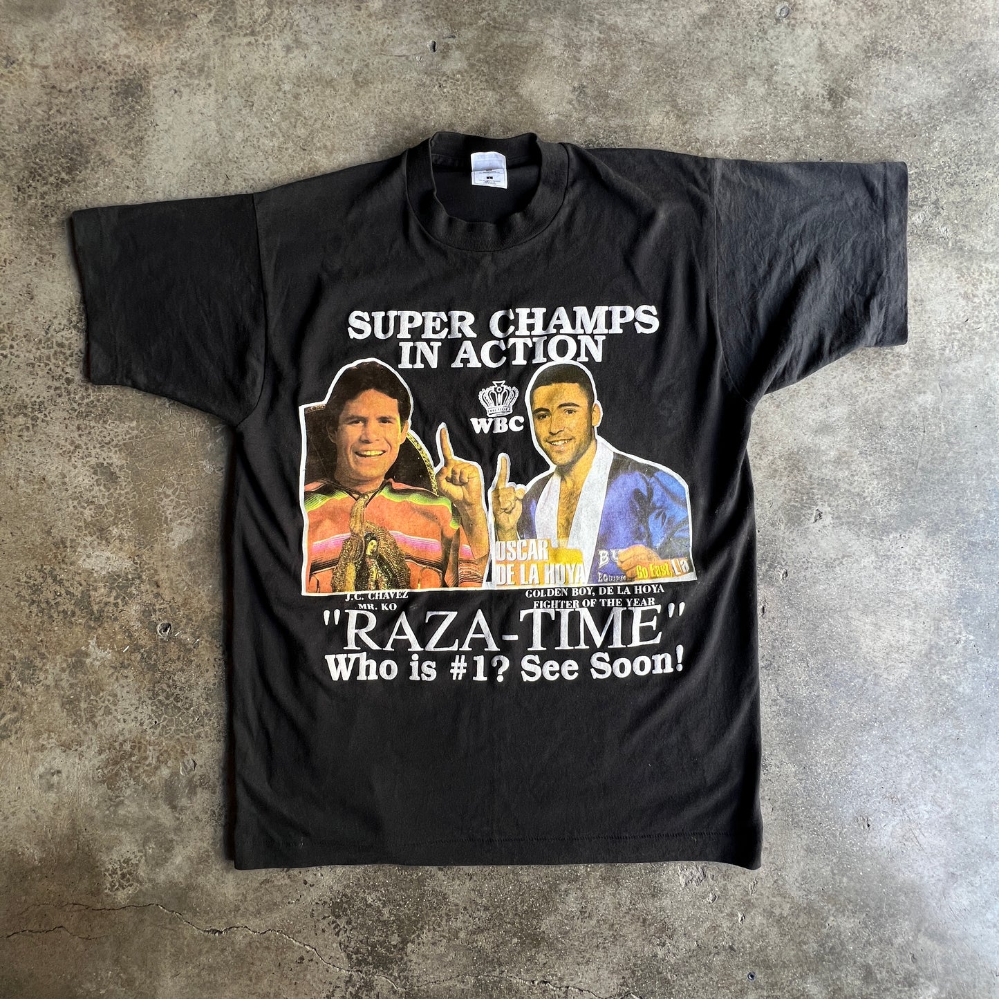J.C. Chavez vs Oscar de la Hoya 96’ tee