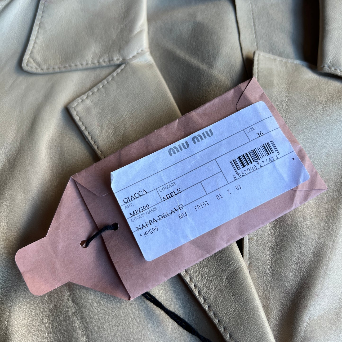 Lambskin Paper Leather Blazer