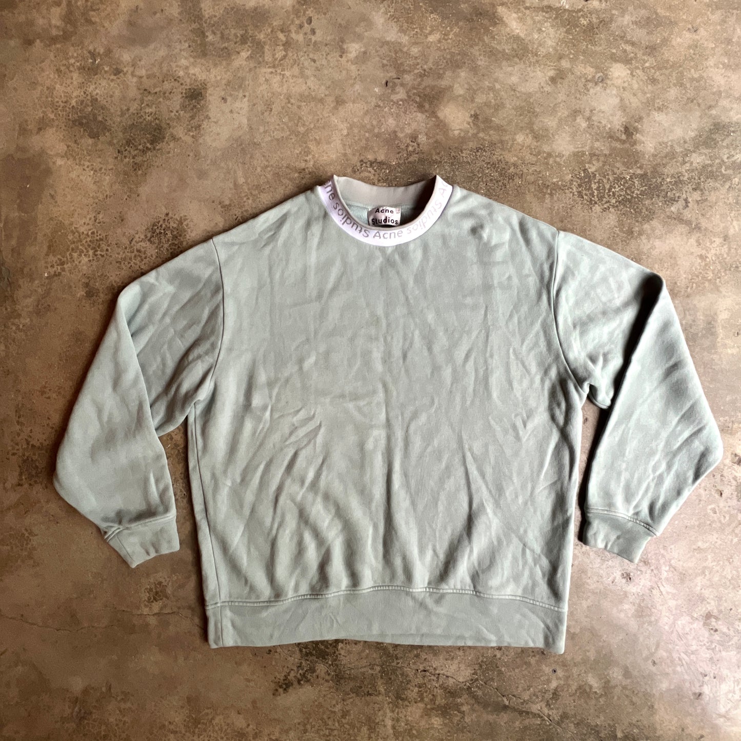 Acne Studios Collar Logo Crewneck