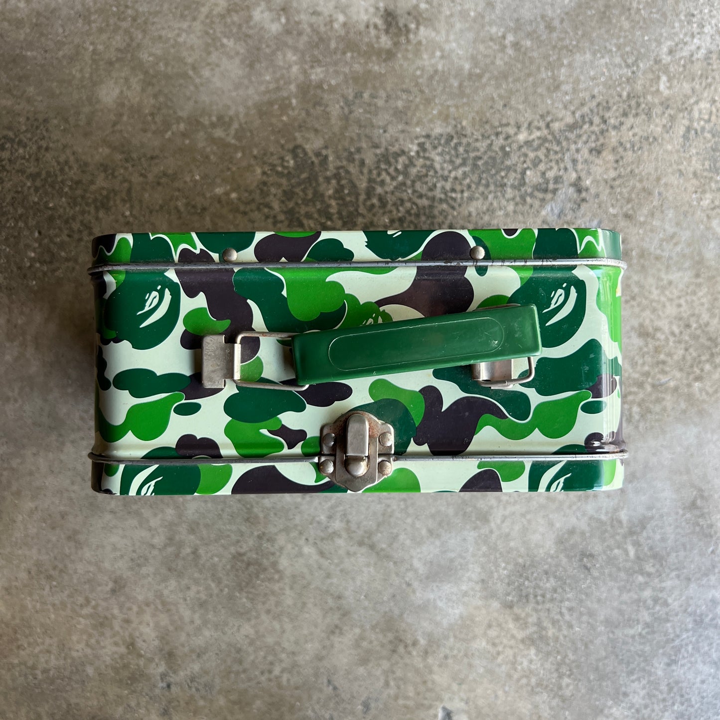 Vtg Lunch Camo Box