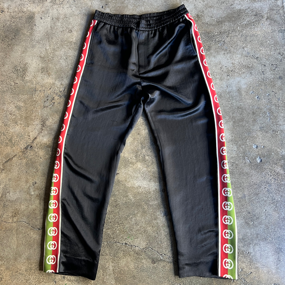 Side Stripe Satin Pants