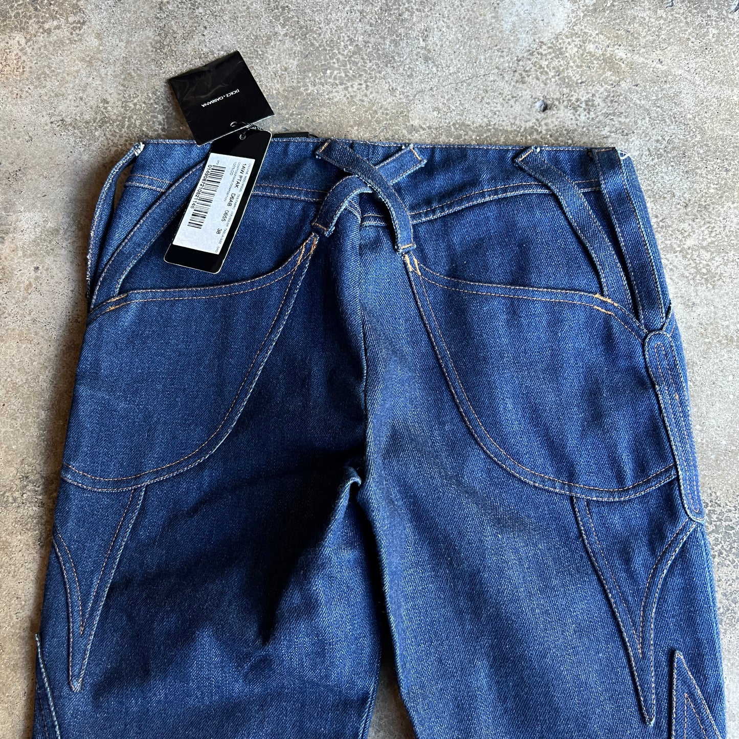 Raw Denim Butterfly Jeans