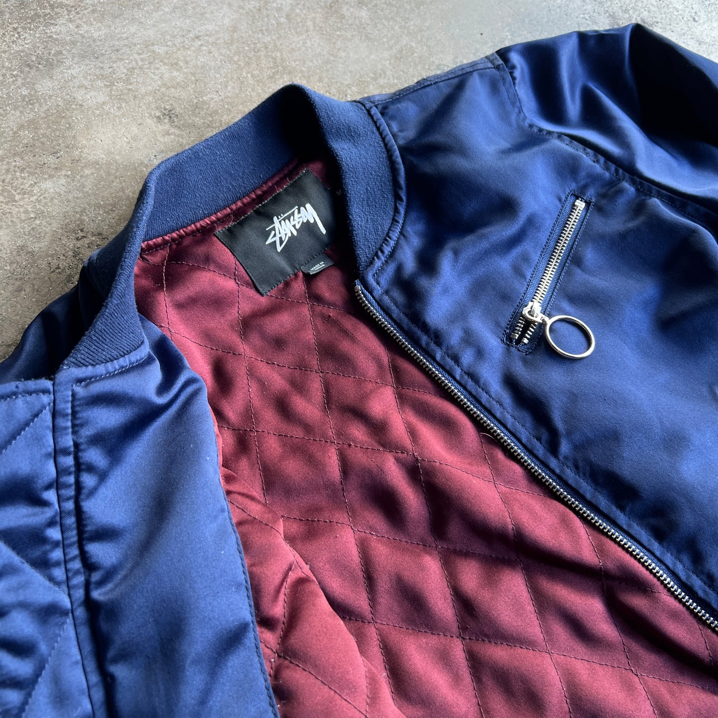 Satin Bomber Jacket