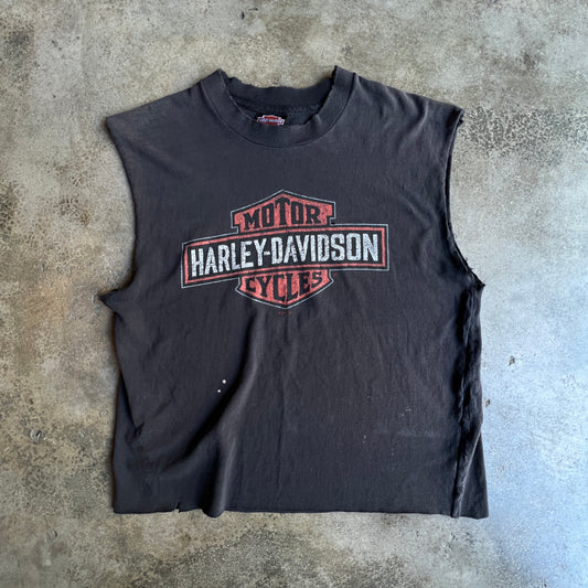 97’ Vtg Harley Distressed Cropped tee