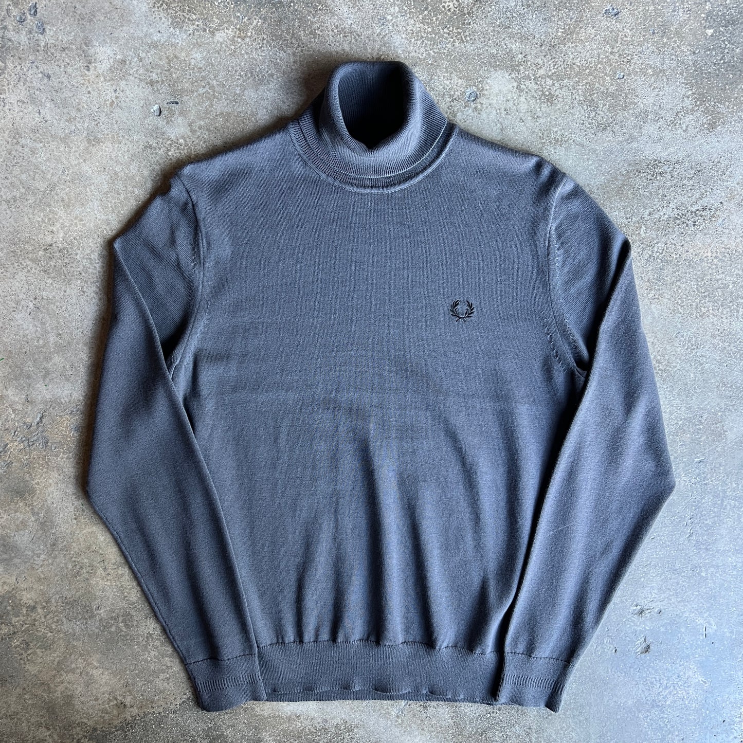 Fred Perry Gray Turtleneck