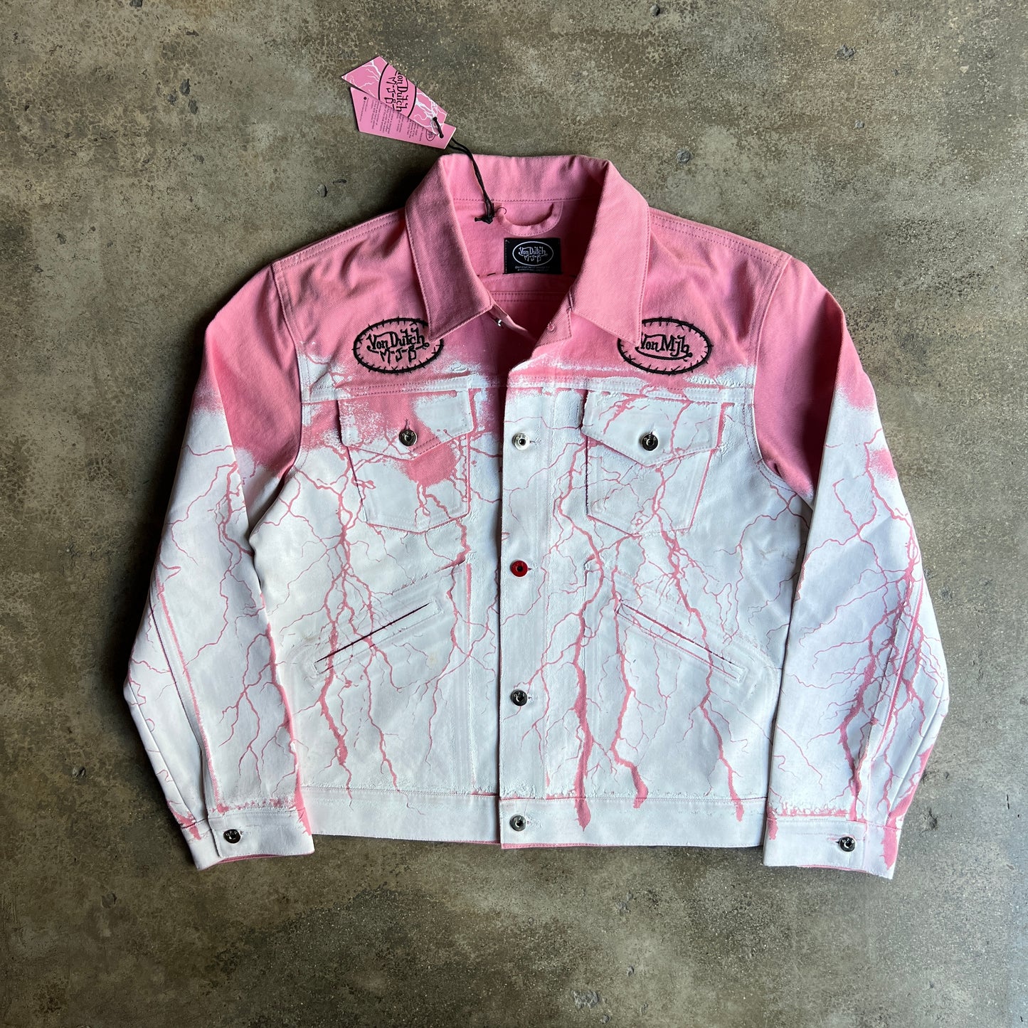 MJB Marc Jacques Burton X Von Dutch Lightning Pax Denim Jacket