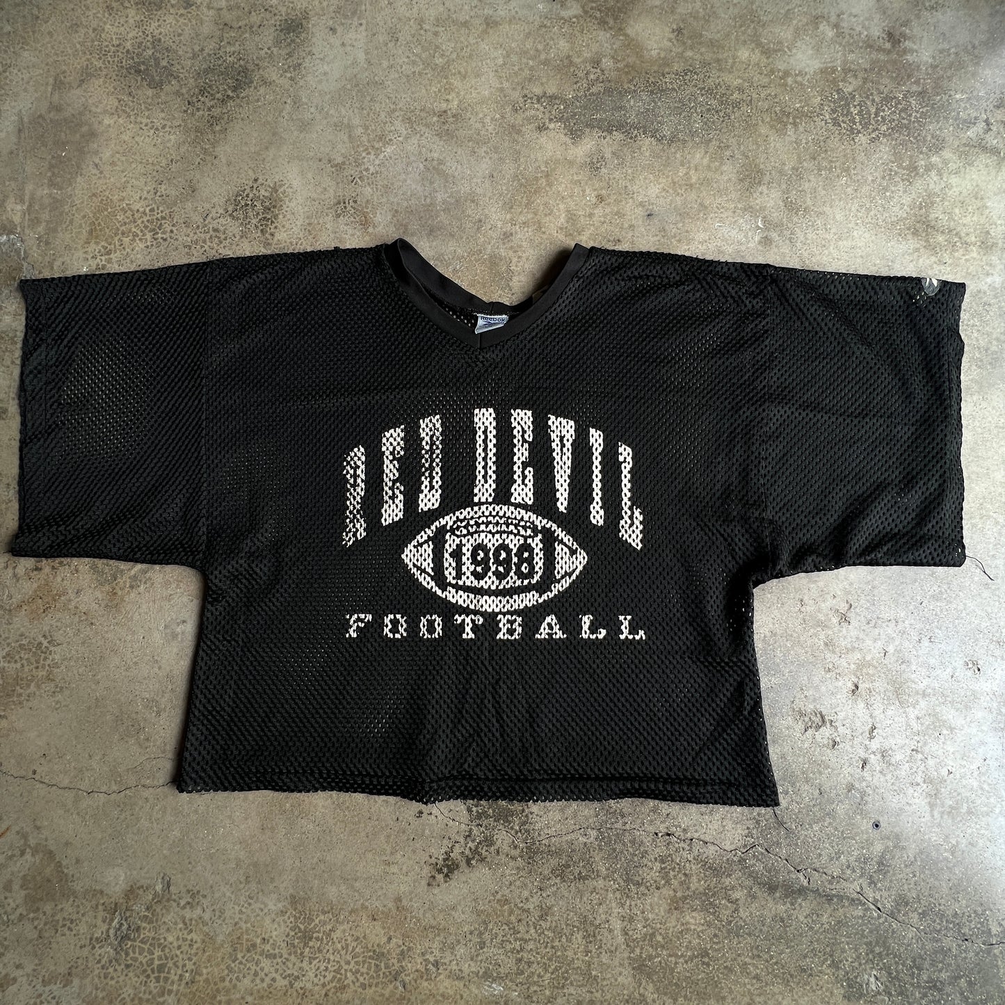 Vtg 98’ Red Evil Reebok training oversized shirt