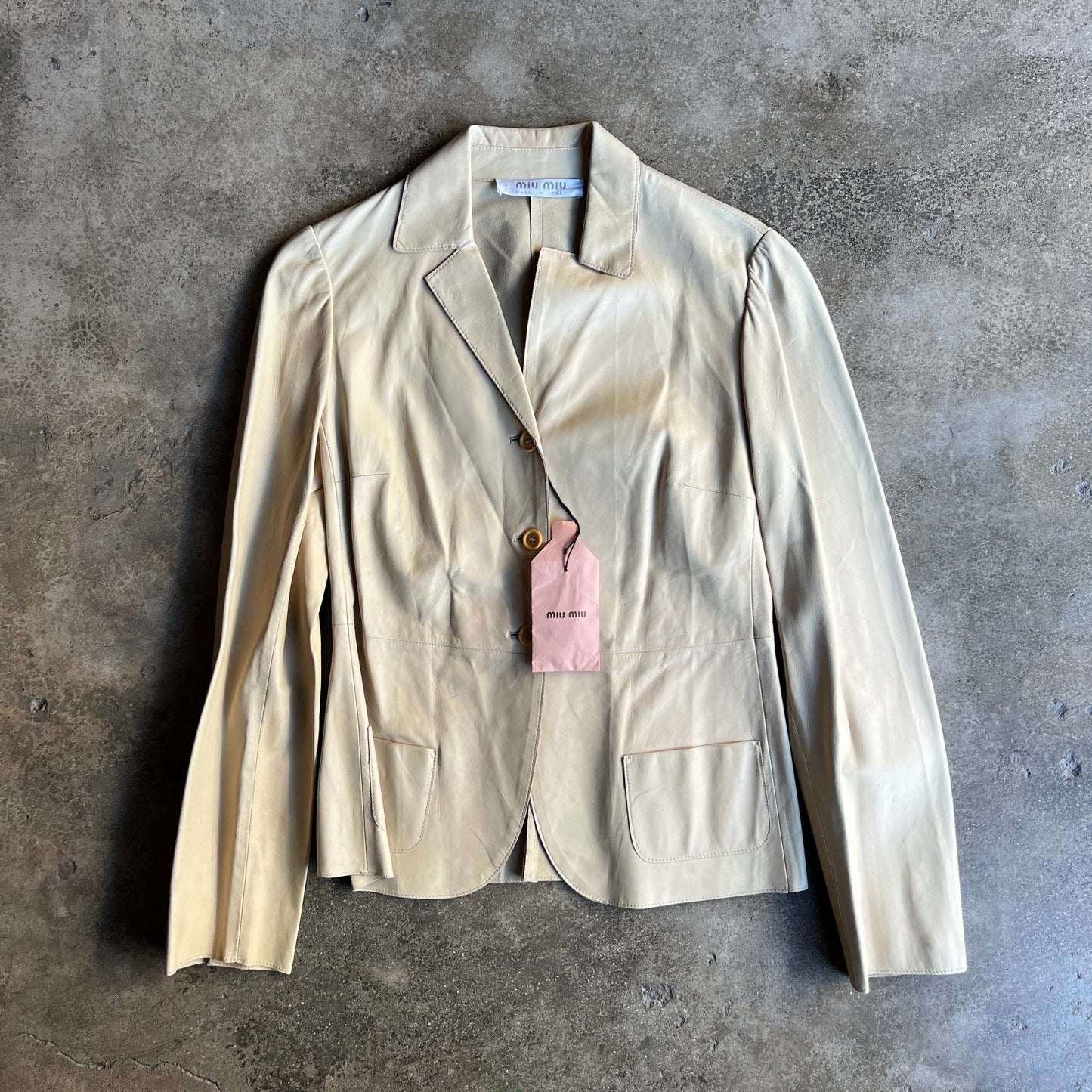 Lambskin Paper Leather Blazer